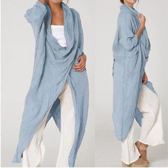 NEW Fashion Loose Asymmetrical Kimono Top - Picture 5 of 9